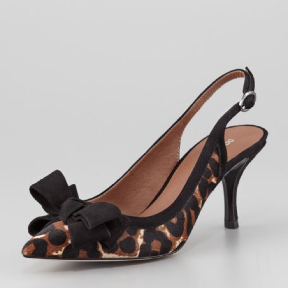 Donald J. Pliner Shoes - NWT Donald J Pliner Leopard & Bow Slingback Pump